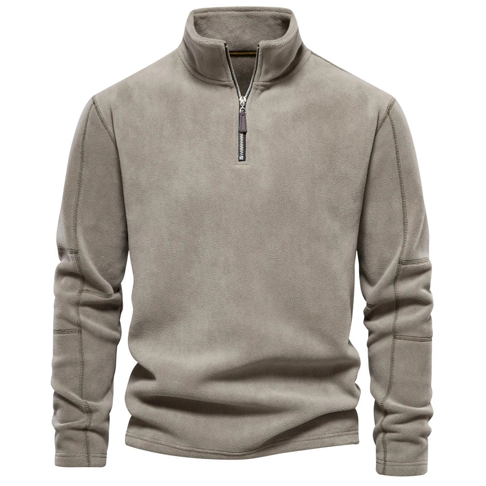 Fleecepullover Zane mit Halbreißverschluss