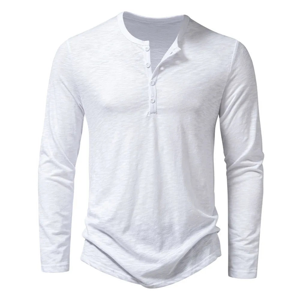 Henley Langarmshirt Elias