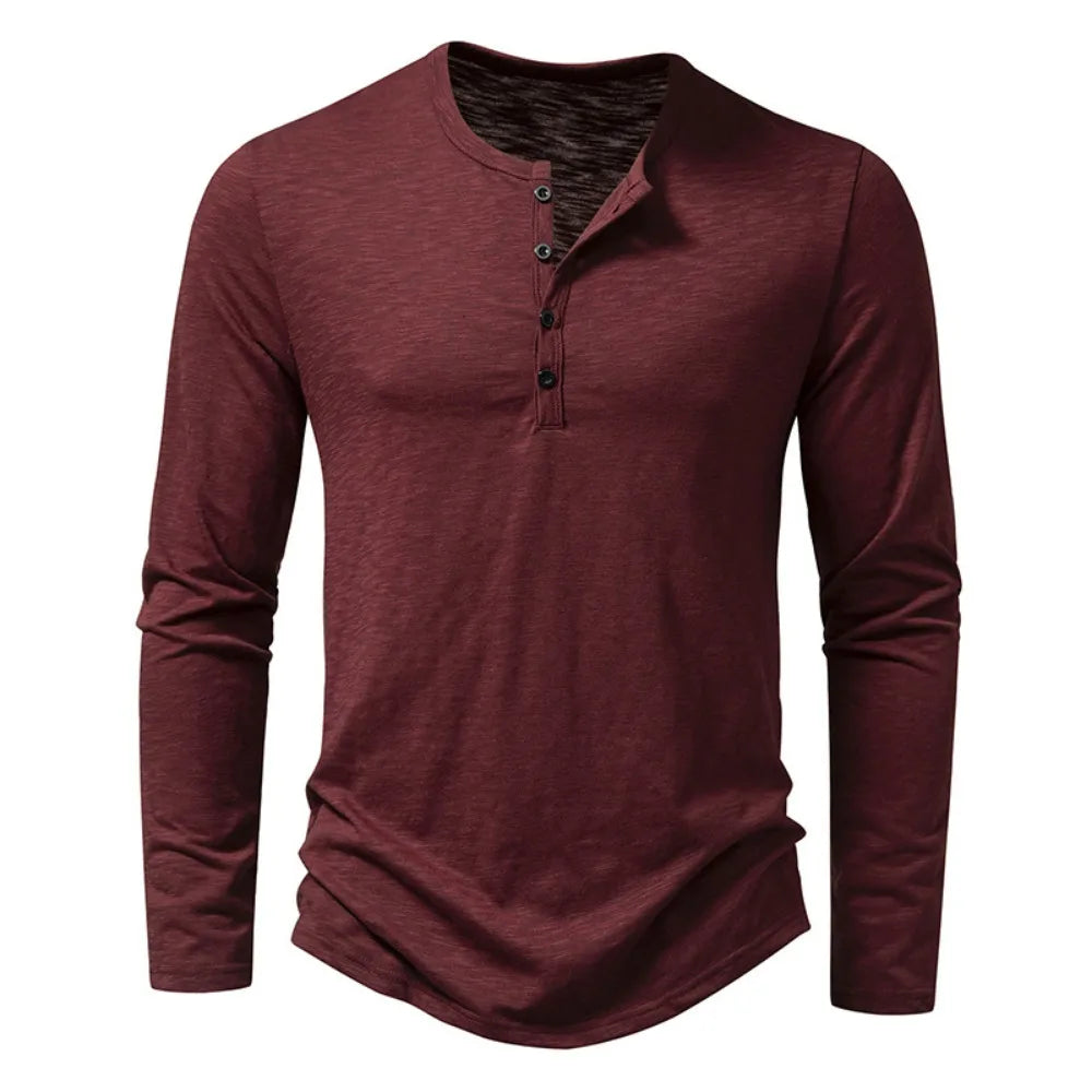 Henley Langarmshirt Elias