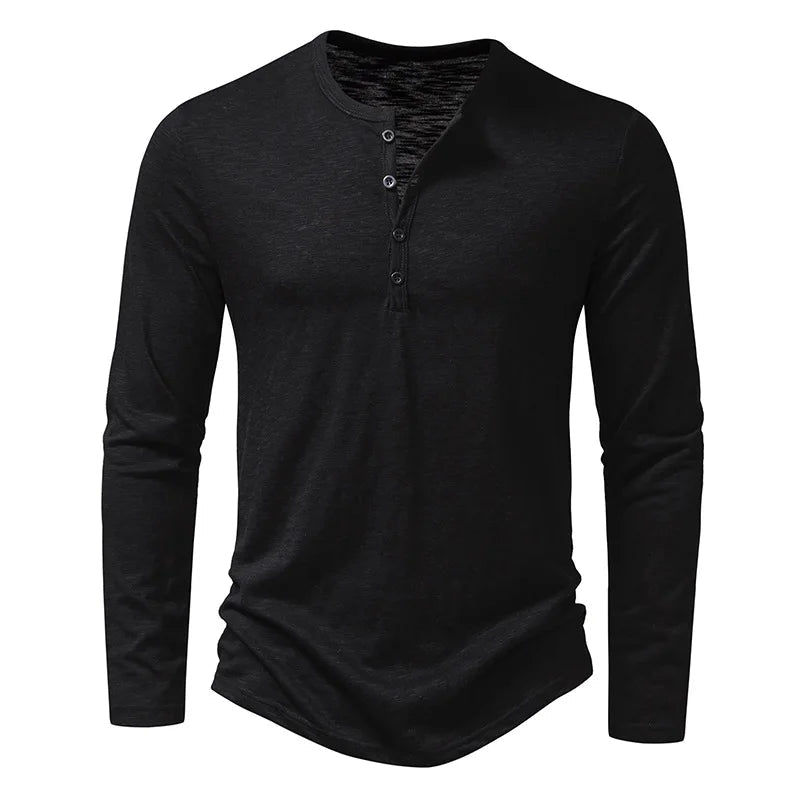 Henley Langarmshirt Elias