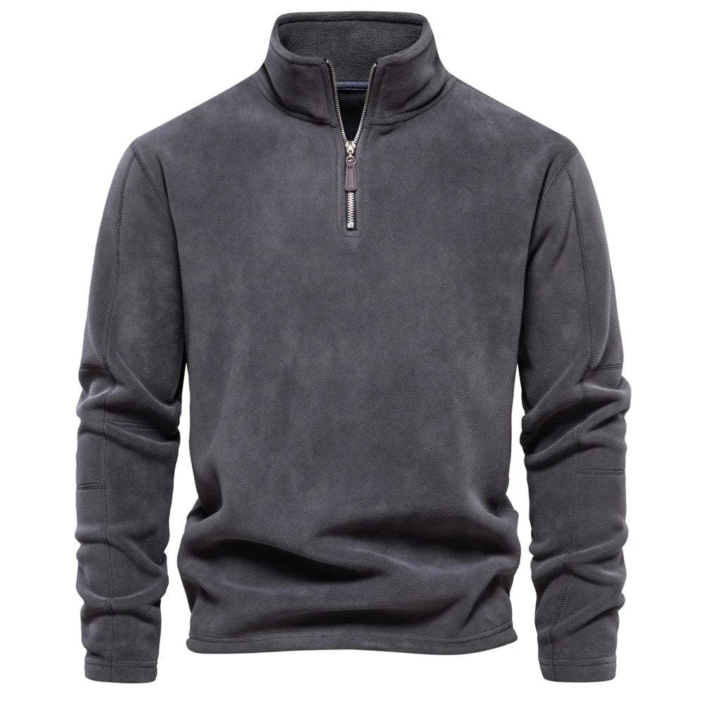 Fleecepullover Zane mit Halbreißverschluss