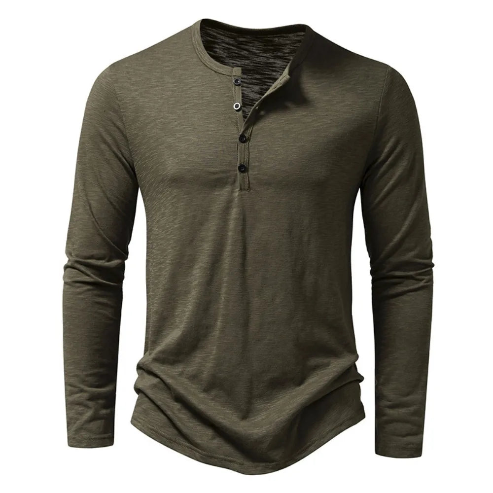 Henley Langarmshirt Elias