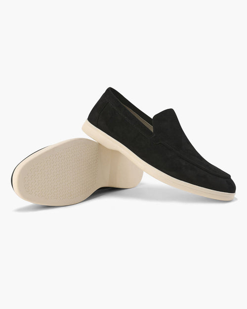 Wildleder-Mokassins im Old-Money-Stil