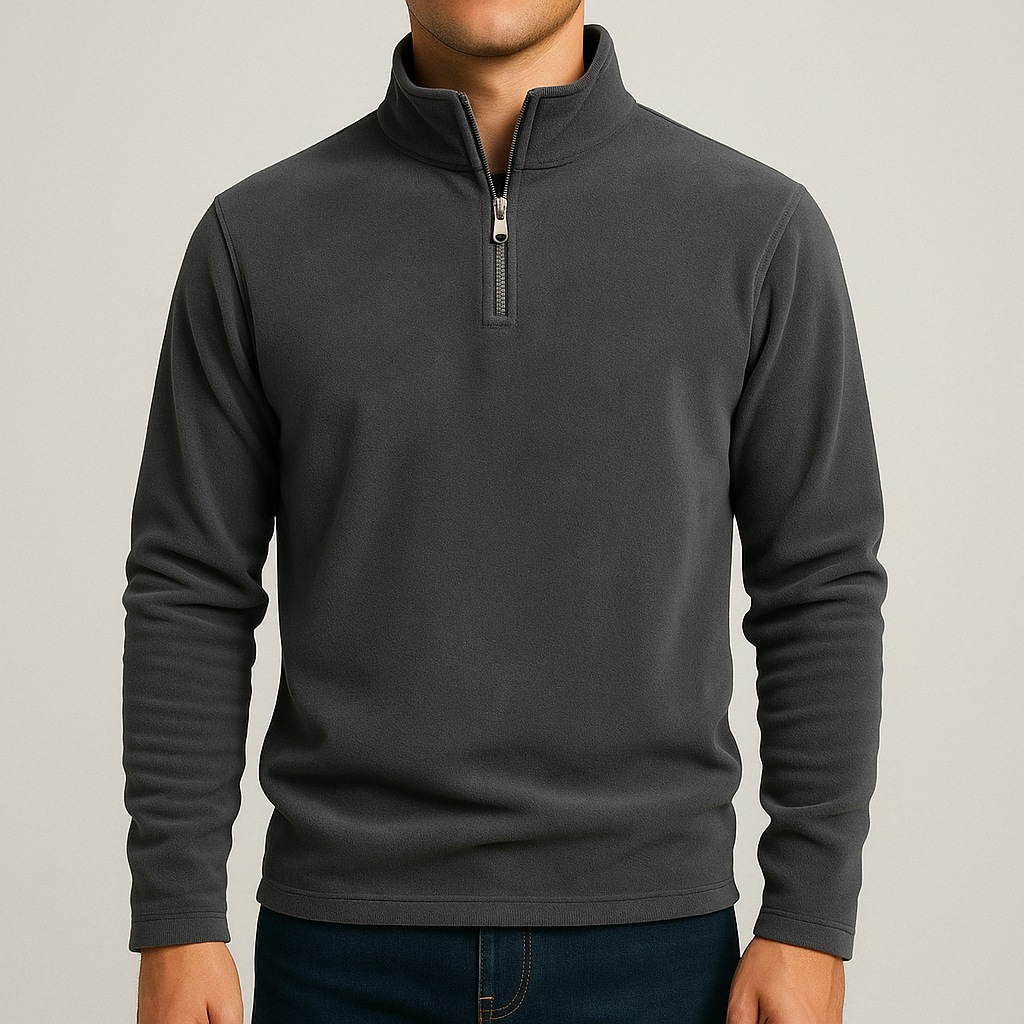 Fleecepullover Zane mit Halbreißverschluss
