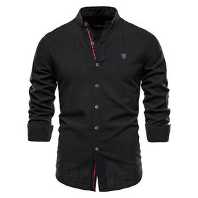 Chemise Oslow col mao